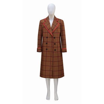 15th Doctor Ncuti Gatwa 2025 New Season Cosplay Costume Doctor Who Brown Plaid Clothing